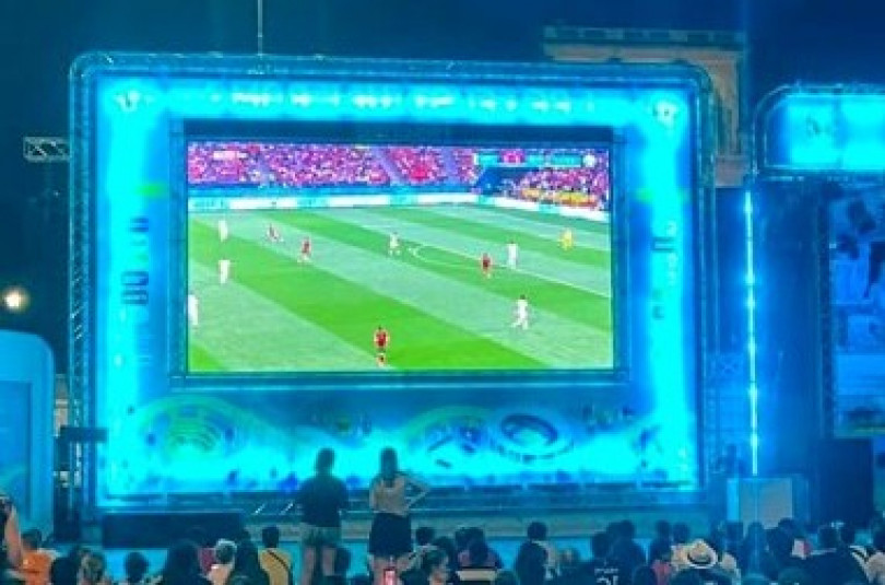 Italia-Spagna sul maxischermo a Occimiano